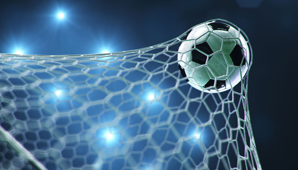 Soccer Ball going into net