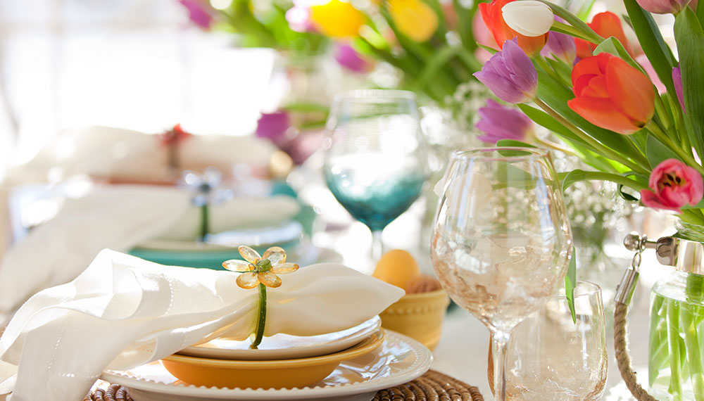 mothers day brunch buffet table setup