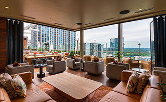 Lounge and Rooftop setup