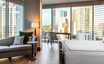 Tryon Park Presidential Suite with floor-to-ceiling